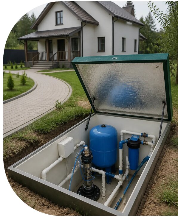 Автономное водоснабжение дома в Норильске от 155775 р. | АПаруса-Нрл